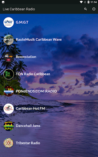 Android application Live Caribbean Radio - Music screenshort
