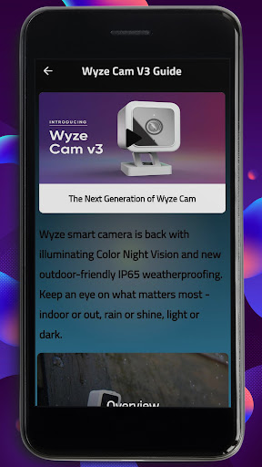 Android application Wyze Cam V3 Guide screenshort