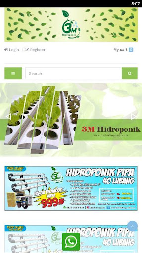 Android application 3M hidroponik screenshort