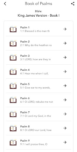 Book of Psalms Screen 3