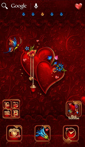 NEXT TSF LAUNCHER RED GOLD HEA