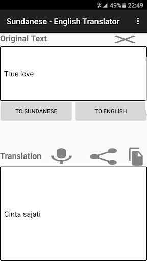 Android application English - Sundanese Translator screenshort