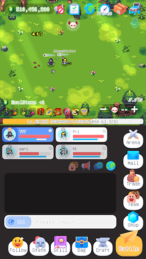 Android application TinyWorld-Idle mmorpg screenshort
