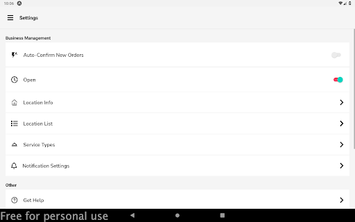 EzBiz Screen 2