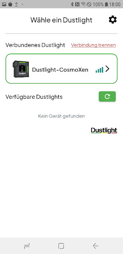 Android application Dustlight screenshort