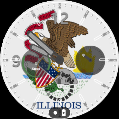 Illinois Flag Watchface Screen 3