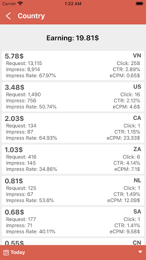 App Earnings Tracking screenshot 3