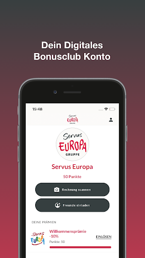 Android application SERVUS EUROPA screenshort