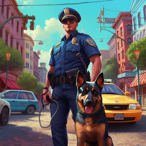 Police Dog Crime Chase Game  Icon