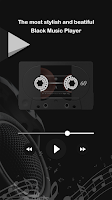 screenshot of Black Music Player : MP3 Audio