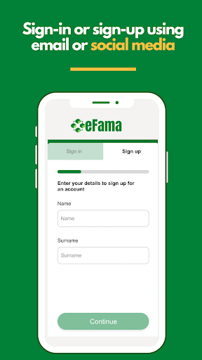 eFama App Screen 3