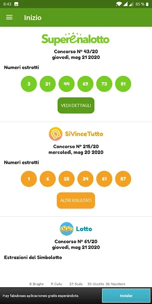 Risultati della Lotteria Italia screenshot 4