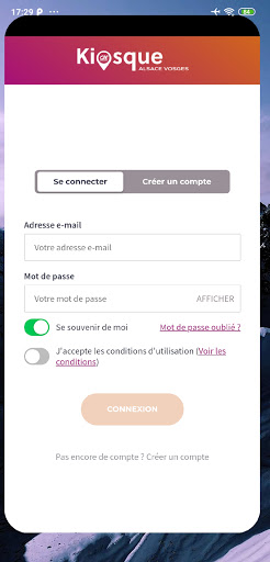 Android application Kiosque CA screenshort