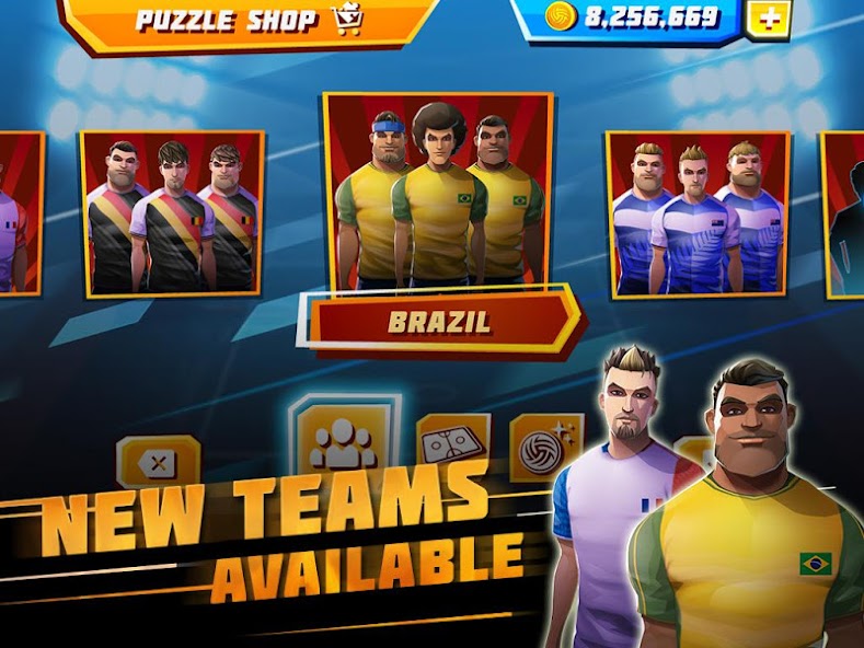 Roll Spike Sepak Takraw 1.4.0 APK + Мод (Unlimited money) за Android