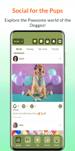 Android application Wag Buddy - Bring Rover Along! screenshort