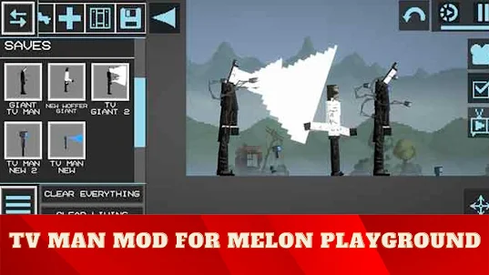 TV Man Mod Melon Playground