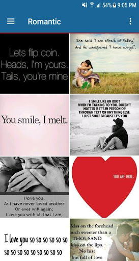 Romantic Messages Screen 2