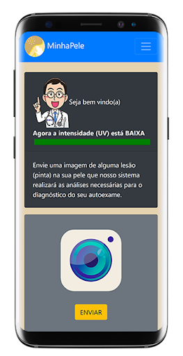 Android application Minha Pele - Câncer de Pele (a screenshort