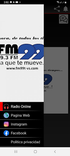 Android application FM99 PANAMA screenshort