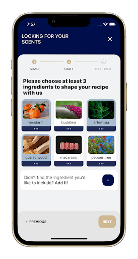 Ask OlimpIA Perfumer assistant