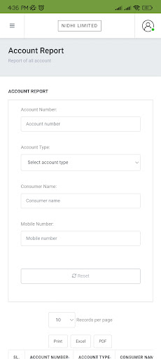 USNL Nidhi Admin Screen 3