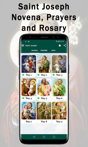 Novena To St. Joseph, Prayers Screen 3