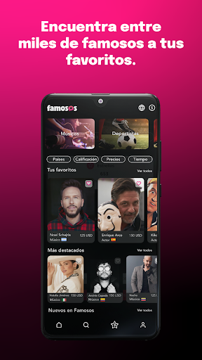Famosos - Saludos a un Clic Screen 2