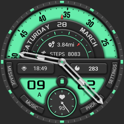 Grass Green Disc ZKin Watch