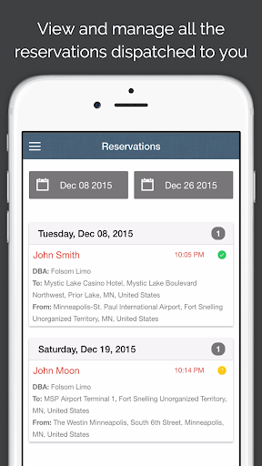 Android application Book Rides Driver screenshort