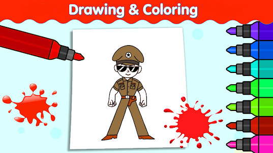 Vir the boy Coloring Robot
