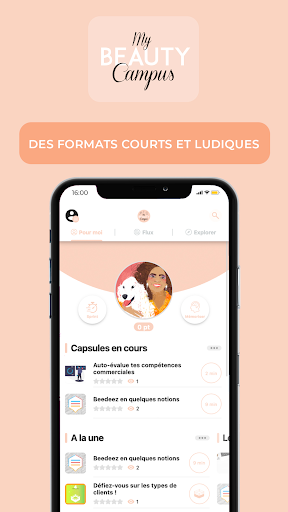Android application My Beauty Campus screenshort
