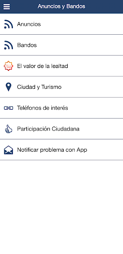 Android application Ayuntamiento de Arévalo screenshort