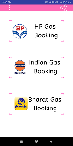 Android application LPG Gas Booking Online (HP, In screenshort
