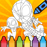 Spider boy coloring super heroes amazing