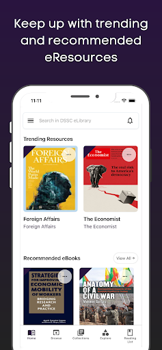 DSSC eLibrary Screen 2