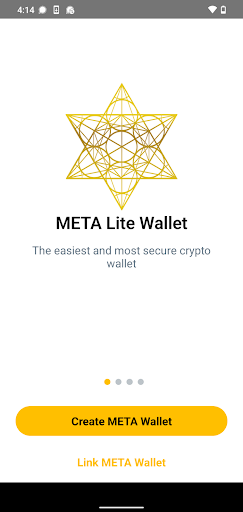 Android application META 1 Wallet screenshort