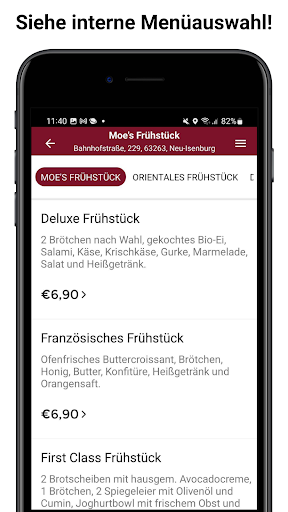 Moes Frühstück Screen 2