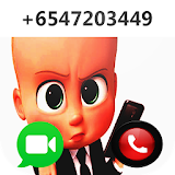 a video call from baby boss prank icon