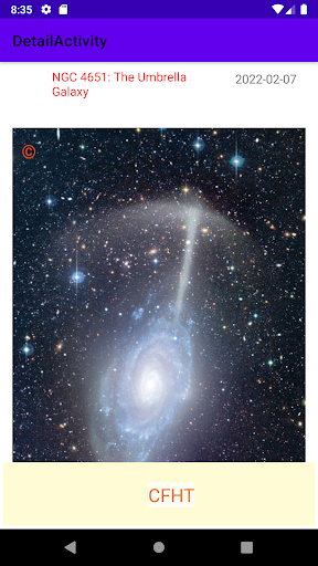 Daily NASA APOD Screen 3