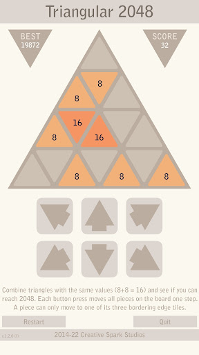 Triangular 2048 Pro Screen 2