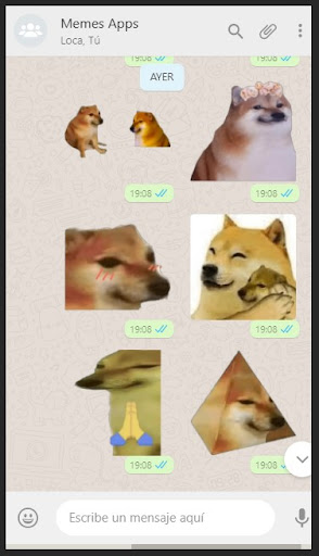 Android application Cheems Dog Stickers Animados screenshort