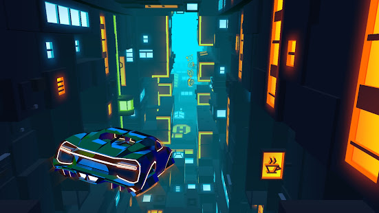 Neon Flytron: Simulateur de voiture volante Cyberpunk