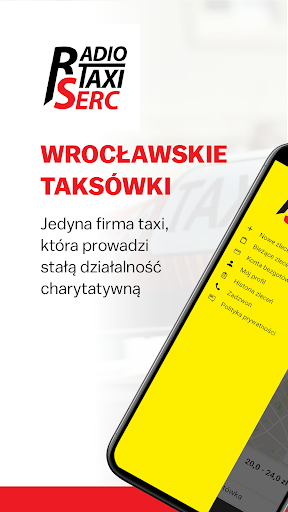 Android application Radio Taxi Serc Wrocław screenshort