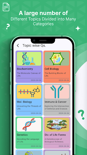 EGQ: Life Science MCQs App. Screen 3