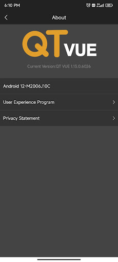 Android application QTVUE screenshort