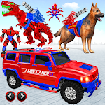 Cover Image of Download Ambulance Dog Robot Car Game 38 APK