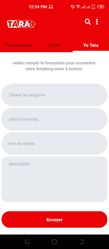 Android application Tara Plus screenshort