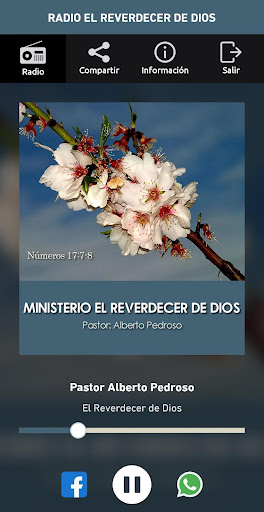 Android application Radio El Reverdecer de Dios screenshort