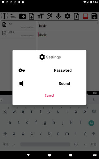 Voice Text Memo with voice rec