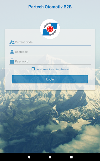 Android application Partech Otomotiv B2B screenshort